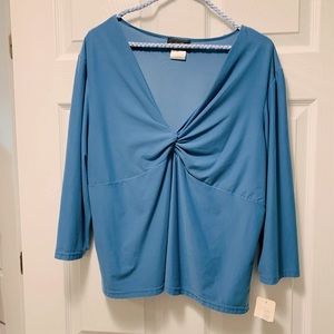 Ladies Top by Libra, Periwinkle, Size XXL, Has tag, Discounted shipping